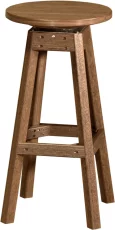Antique Mahogany Arashi Outdoor Bar Stool
