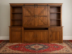 Baden Barn Door Entertainment Center