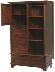 Adjustable Shelves and Clothes Rod