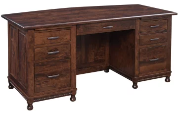 Rustic Cherry Executive Desk