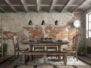 Borden Rustic Dining Set image 1