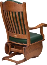 Cherry Glider Chair with Leather