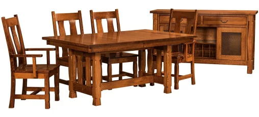 Quartersawn White Oak Dining Set