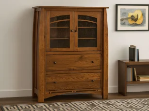 Castle Rock Glass Door Gentleman's Chest