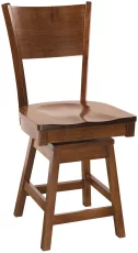 Coccotti Solid Wood Swivel Pub Stool