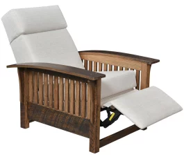 Rustic Wood Recliner