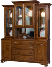 Quartersawn White Oak Traditional China Cabinet