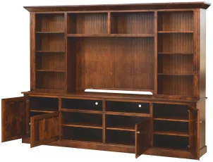 Edwardsport TV Wall Unit Open