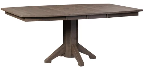 Brown Maple Pedestal Table