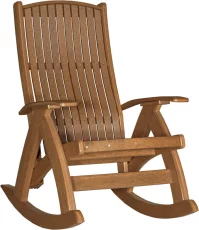 Antique Mahogany Fire Island Outdoor Rocker