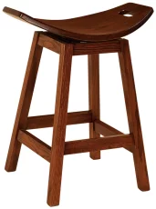 Frasier Amish-made Saddle Stool