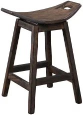 Oak Saddle Stool