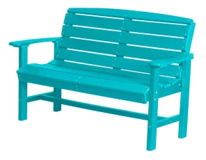 Aruba Blue Green Bay Outdoor Bench