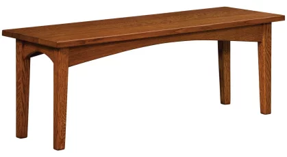 Gustav Bench in Quartersawn Oak