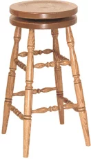 Solid Oak Harry's Swivel Bar stool