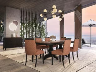 Shown with Plano Dining Chair