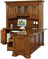 Brown Maple Corner Desk