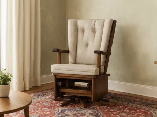 Navan Amish Swivel Glider