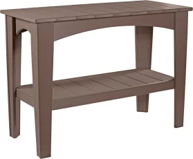 Chestnut Brown New Guinea Outdoor Buffet Table