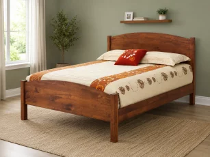 Amish Handmade Rustic Cherry Bed