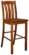 Bar Height Brown Maple Chair