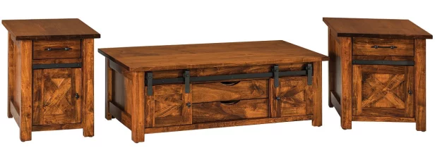 Barn Door Home Accent Tables