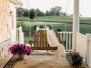 Hanging Poly Lumber Porch Swing