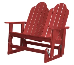Cardinal Red Odessa Double Adirondack Glider
