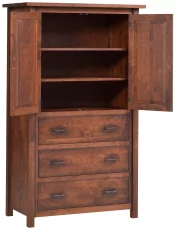 Rustic Cherry Farmhouse Armoire
