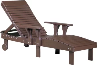Chestnut Brown Pigeon Point Poly Lounge Chair