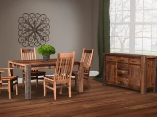 Portland Barnwood Dining Set