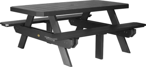 Black Portstewart Poly Picnic Table