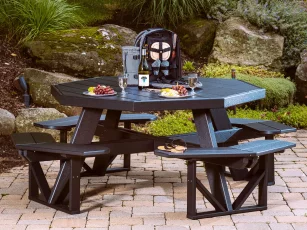 Eco-Friendly Poly Commercial Picnic Table