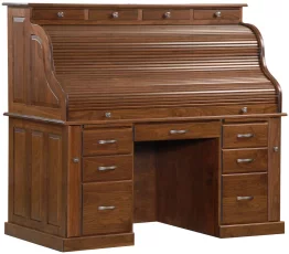 Amish Made Walnut Desk With Closed Lid