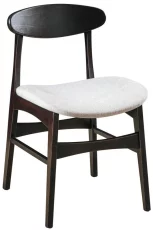 Mid-Century Chair with Upholstered Seat
