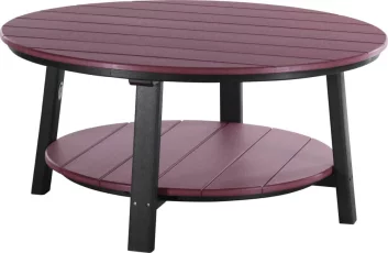 Cherrywood and Black Rockaway Outdoor Coffee Table