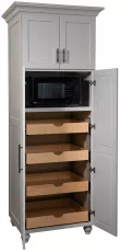 Pantry with Microwave Shelf