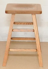 San Luis Mission Bar Stool in Oak