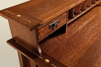 Desk Topper with Leaf and Arrow Inlay