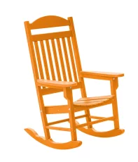 Bright Orange Santorini Outdoor Rocker