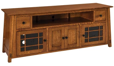 Arts and Crafts Wood TV Stand