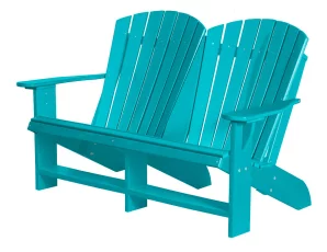Aruba Blue Sidra Double Adirondack