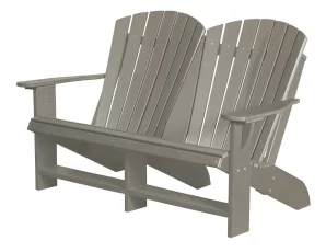 Light Gray Sidra Double Adirondack