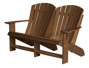 Tudor Brown Sidra Double Adirondack