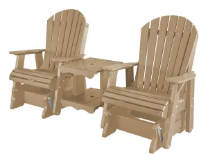 Weathered Wood Sidra Double Gliders