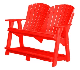Bright Red Sidra Double High Adirondack