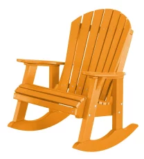 Bright Orange Sidra Adirondack Rocker