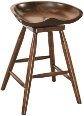 Spring City Swivel Bar Stool in Brown Maple