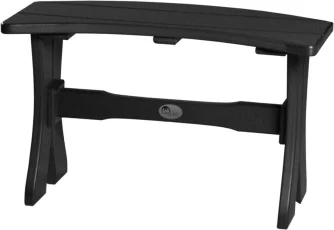 Black Stockton Outdoor Dining Bench