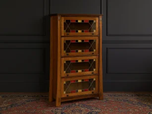Tahari Barrister Bookcase With Leaded Glass
